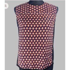 Mark Jacobs Print Silk Blouse Sleeveless Size 6
